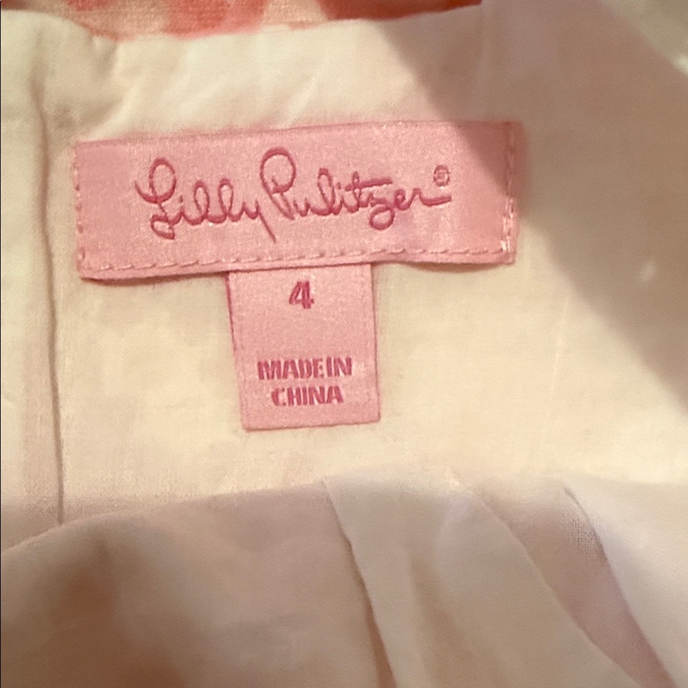 Lilly Pulitzer Pink and White Sleeveless Dress - Picture 8 of 9